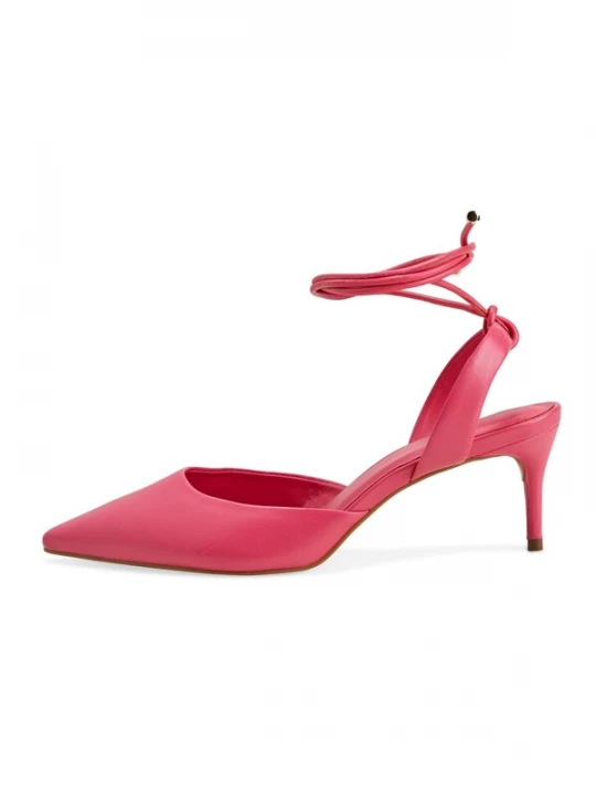 Foto van product Mangara Atelier Slingpumps 'Jaborandi Damen Slingback Pumps Leder Pink Stiletto 6, 5 cm' pink
