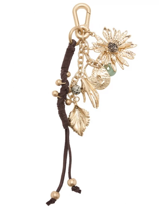 Foto van product MANGO Accessoires voor tassen chocoladebruin / goud