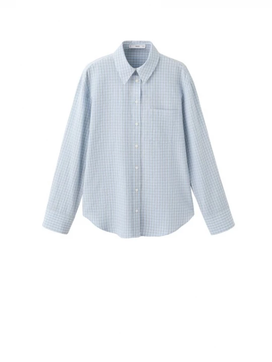 Foto van product MANGO Blouse 'CUACKCUA' lichtblauw / grijs