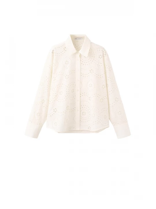 Foto van product MANGO Blouse 'ELEONOR' ecru