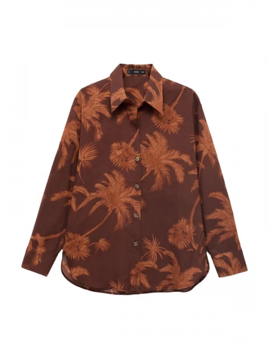 Foto van product MANGO Blouse 'LANA' kastanjebruin / cognac