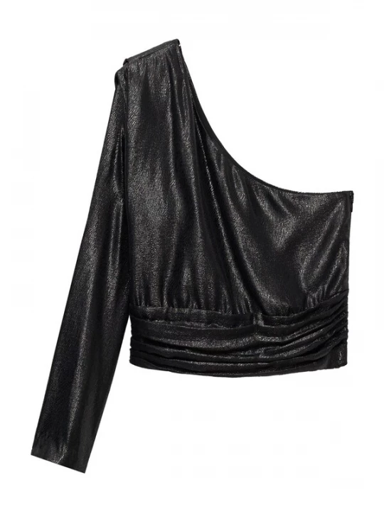 Foto van product MANGO Blouse 'One' zwart