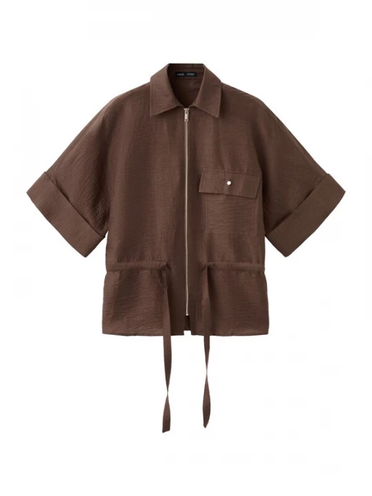 Foto van product MANGO Blouse 'SAFA' bruin