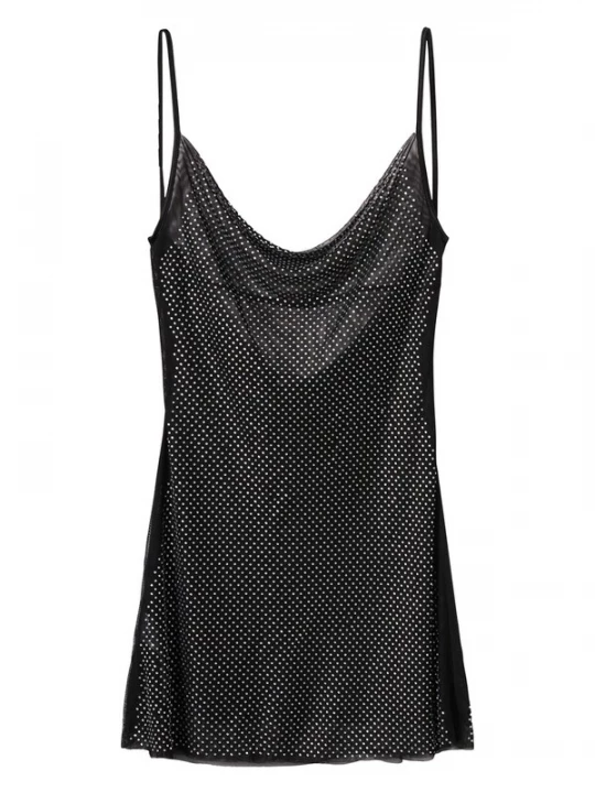 Foto van product MANGO Cocktailjurk 'Moni' zwart / zilver