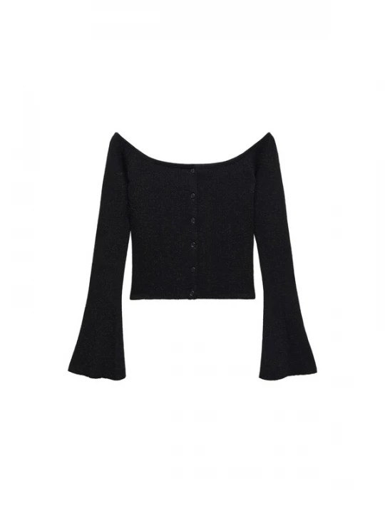 Foto van product MANGO Gebreid vest 'Laurent' zwart