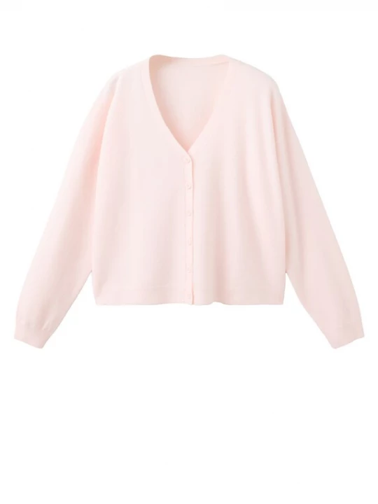 Foto van product MANGO Gebreid vest 'NEKKON' rosa