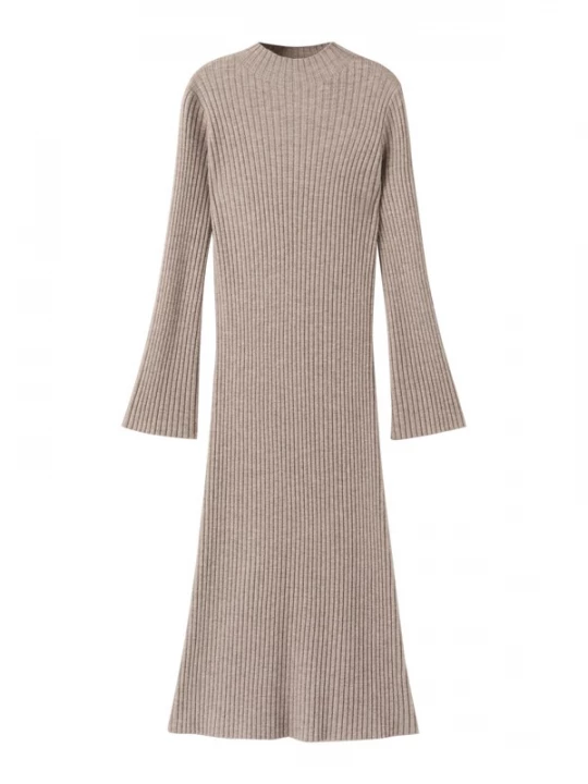 Foto van product MANGO Gebreide jurk 'Kikita' beige