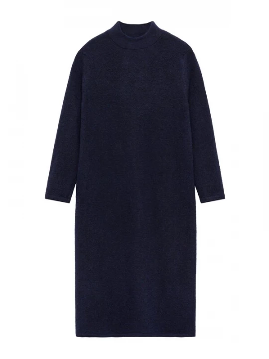 Foto van product MANGO Gebreide jurk 'Mariscal' navy