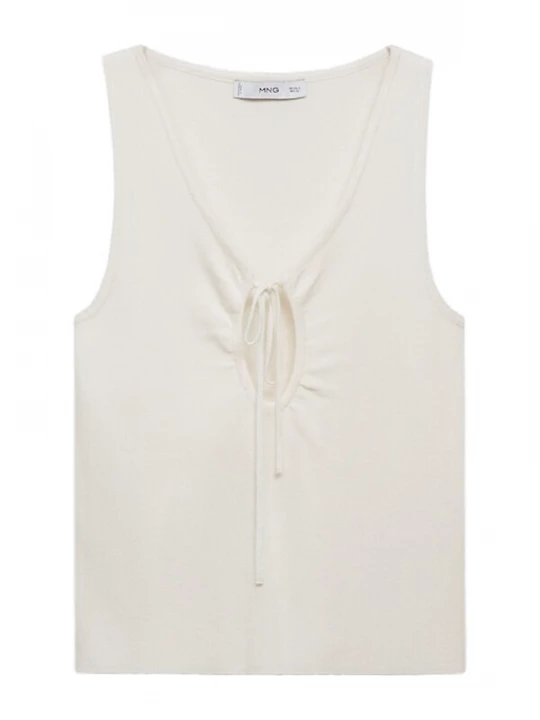 Foto van product MANGO Gebreide top 'FORAT' ecru
