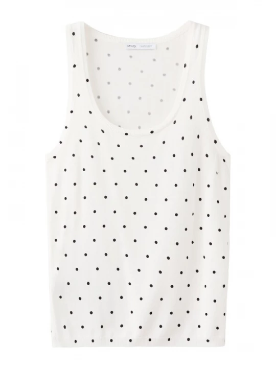 Foto van product MANGO Gebreide top 'SEVILLA' zwart / wit
