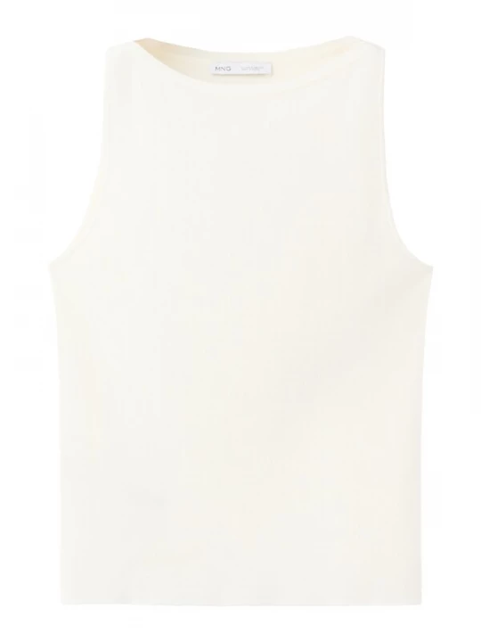 Foto van product MANGO Gebreide top 'SUENYO' crème