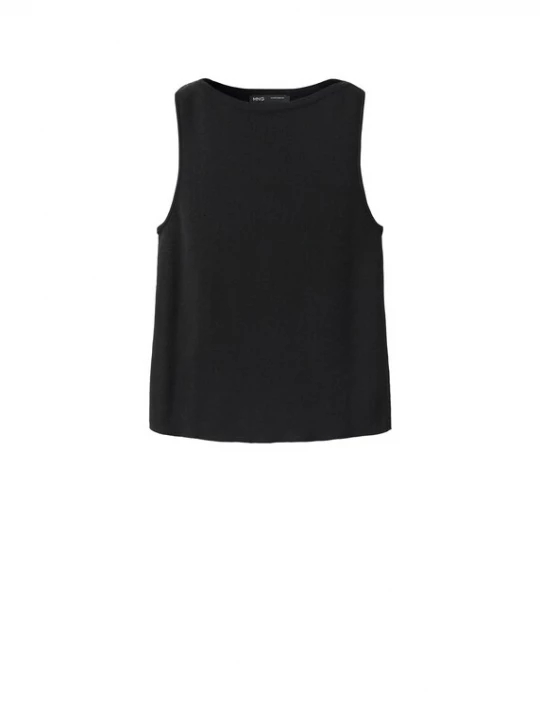 Foto van product MANGO Gebreide top 'SUENYO' zwart
