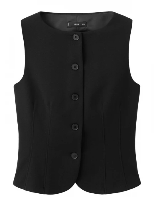 Foto van product MANGO Gilet 'AVAY' zwart