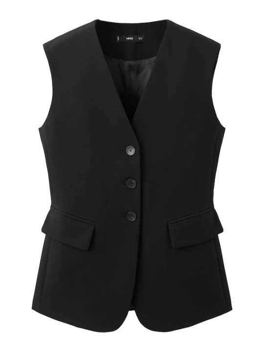 Foto van product MANGO Gilet 'Corest' zwart