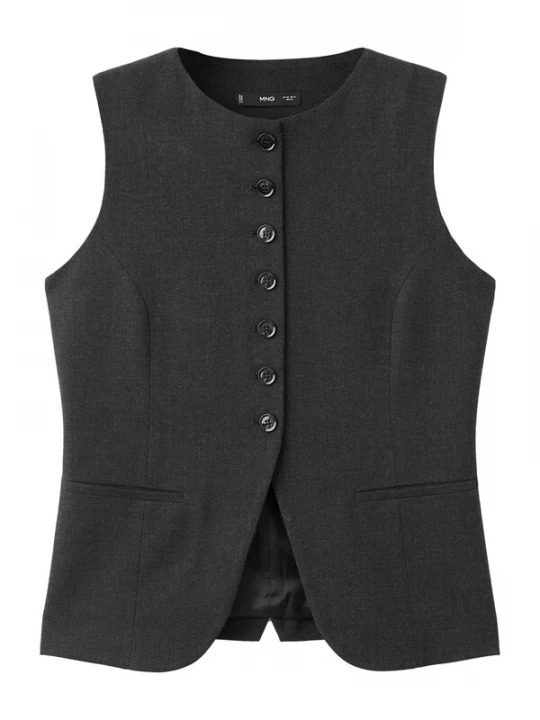Foto van product MANGO Gilet 'Daisy' antraciet