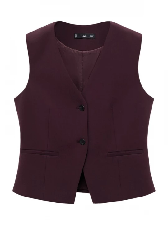 Foto van product MANGO Gilet 'EMMA' bourgogne
