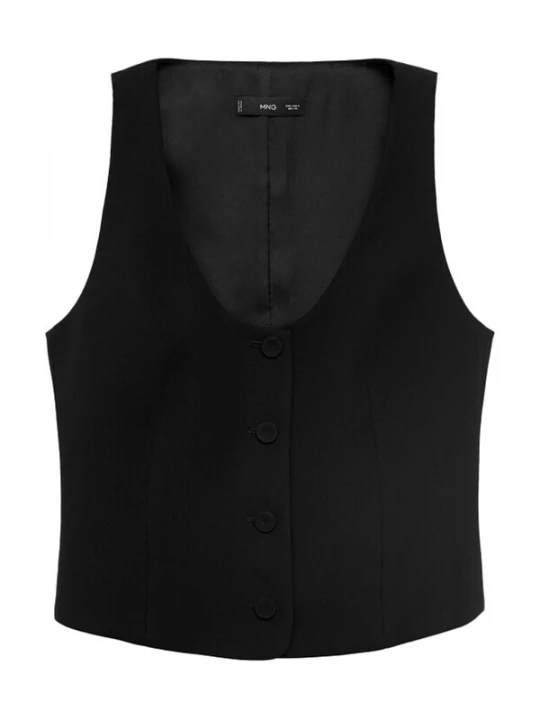 Foto van product MANGO Gilet 'Iguana' zwart