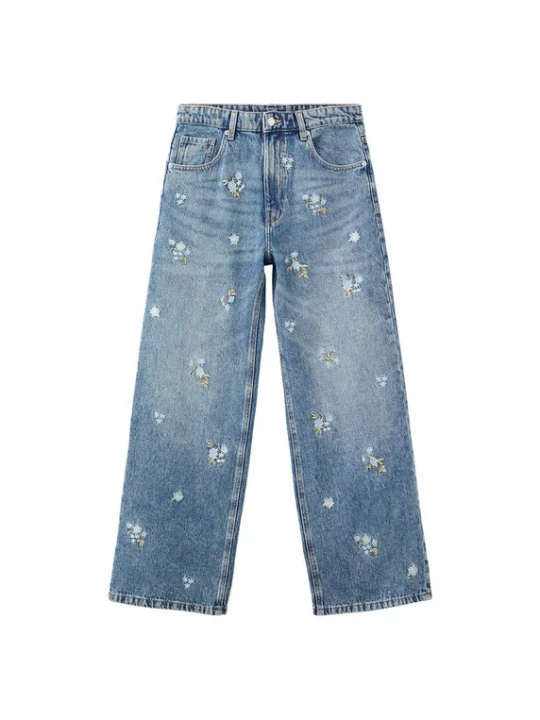 Foto van product MANGO Jeans 'BEVERLY' blauw denim / lichtblauw / kaki