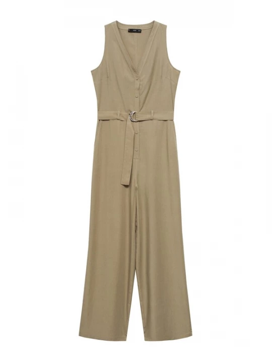 Foto van product MANGO Jumpsuit 'Lemon' kaki