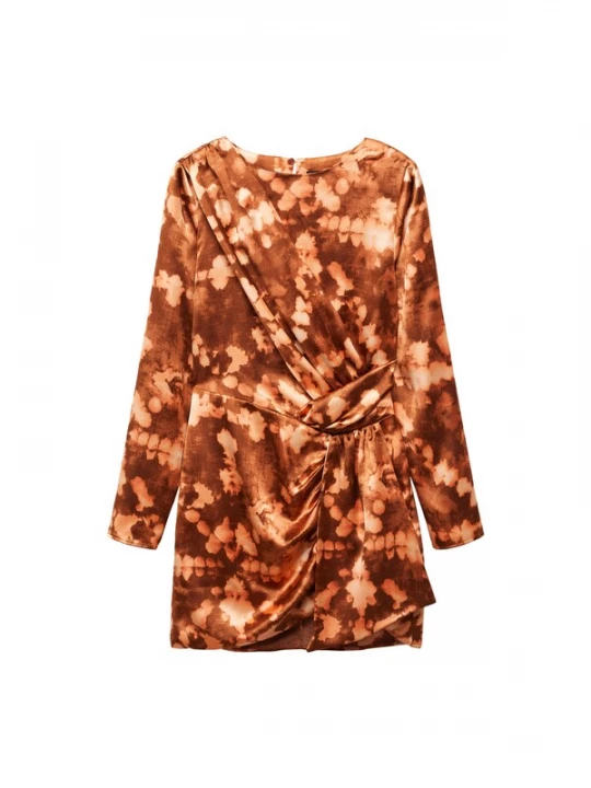 Foto van product MANGO Jurk 'Fuego' bruin / lichtbruin