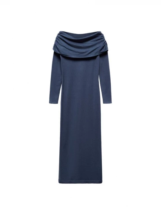 Foto van product MANGO Jurk 'Giselle' duifblauw