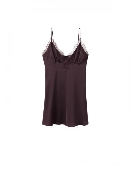 Foto van product MANGO Jurk 'ISISHORT' aubergine