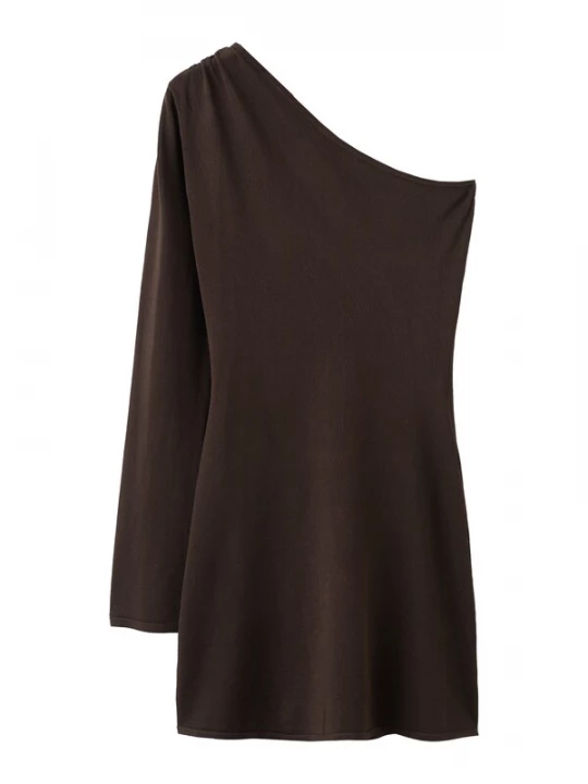 Foto van product MANGO Jurk 'MELODY' donkerbruin