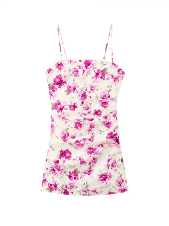 Foto van product MANGO Jurk pink / wit
