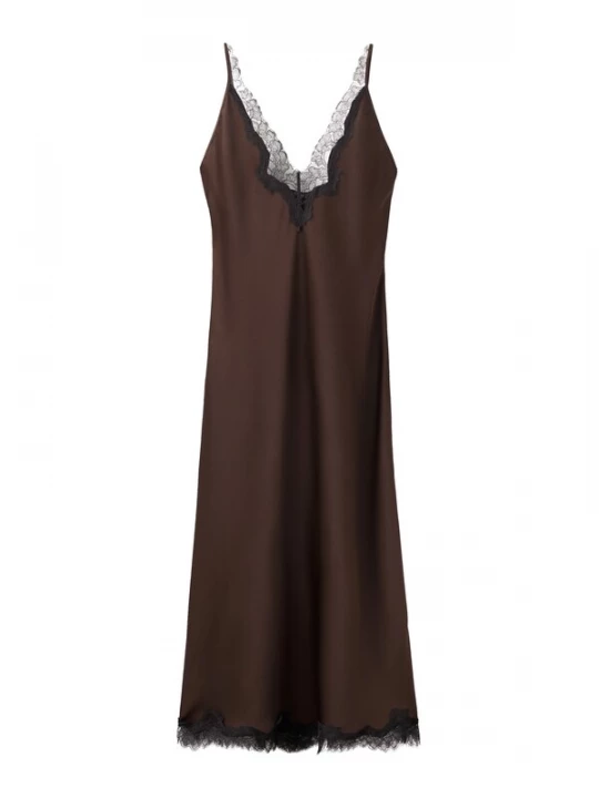 Foto van product MANGO Jurk 'Silver' bruin / zwart
