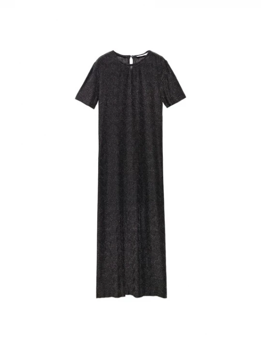 Foto van product MANGO Jurk 'Xcarlis' zwart / zilver