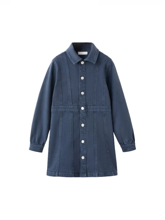 Foto van product MANGO KIDS Jurk 'ANDREA' blauw denim