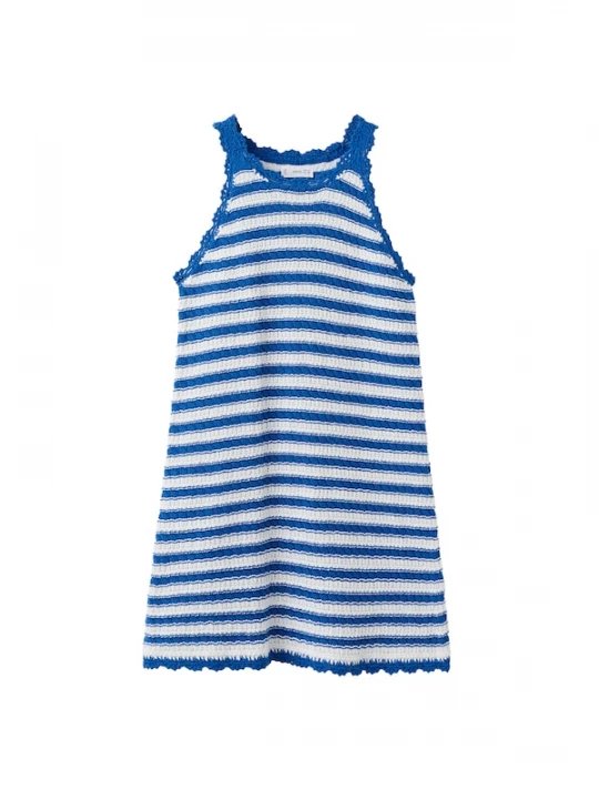Foto van product MANGO KIDS Jurk 'Margot' blauw / wit