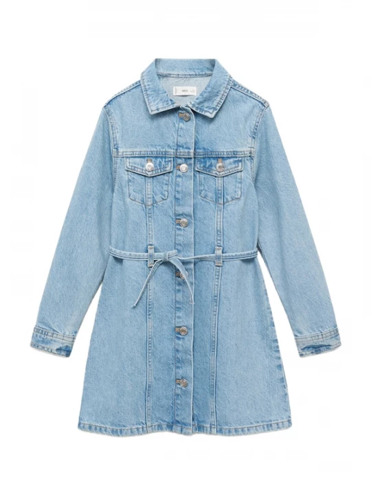 Foto van product MANGO KIDS Jurk 'MARTA' blauw denim