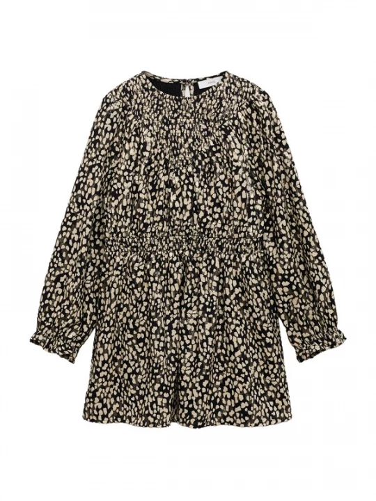 Foto van product MANGO KIDS Jurk 'Shine' nude / zwart