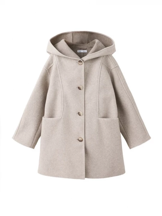 Foto van product MANGO KIDS Mantel 'SANDRA' beige gemêleerd