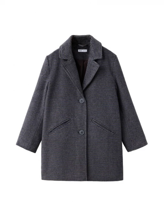 Foto van product MANGO KIDS Mantel 'VICKY' navy / lichtbruin / donkerbruin