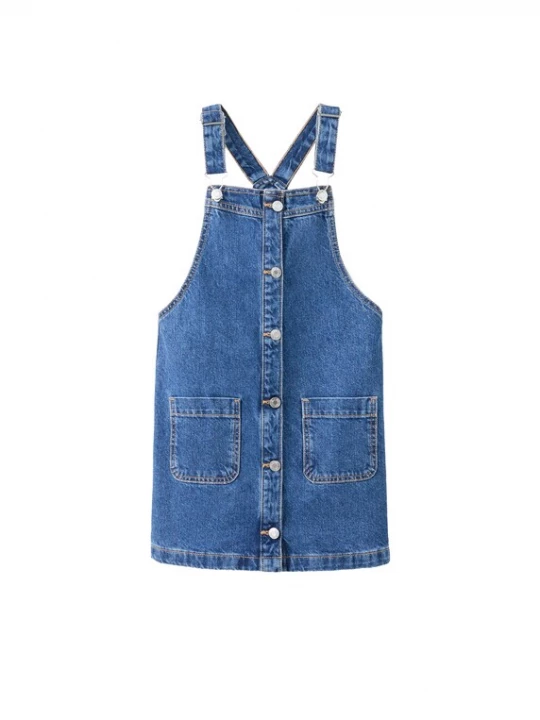 Foto van product MANGO KIDS Rok 'PAULA' blauw denim