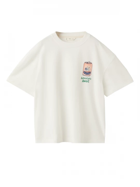 Foto van product MANGO KIDS Shirt 'ACANS' navy / groen / abrikoos / offwhite