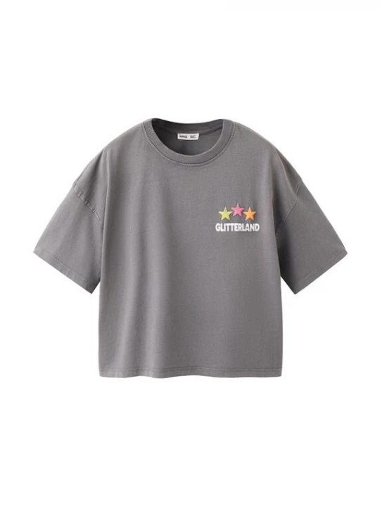 Foto van product MANGO KIDS Shirt 'CONCERT' antraciet