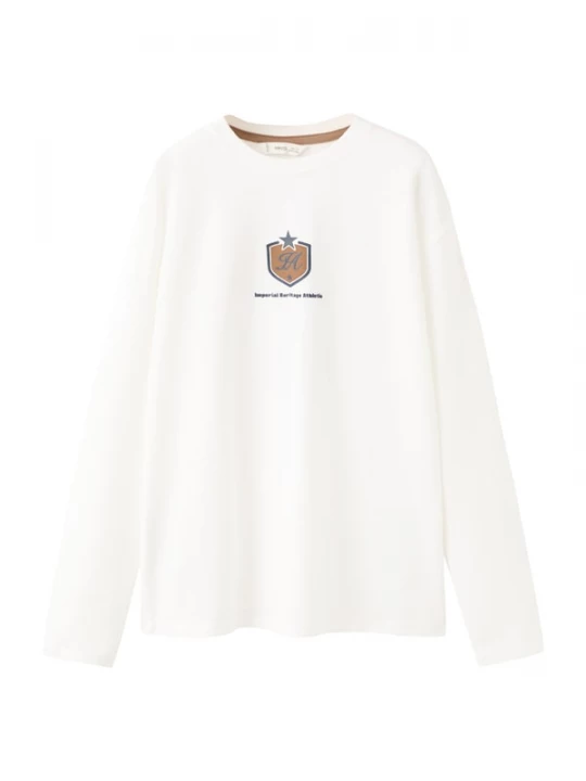 Foto van product MANGO KIDS Shirt 'DIMPACT' navy / bruin / offwhite