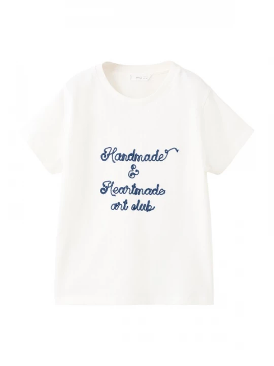 Foto van product MANGO KIDS Shirt donkerblauw / offwhite