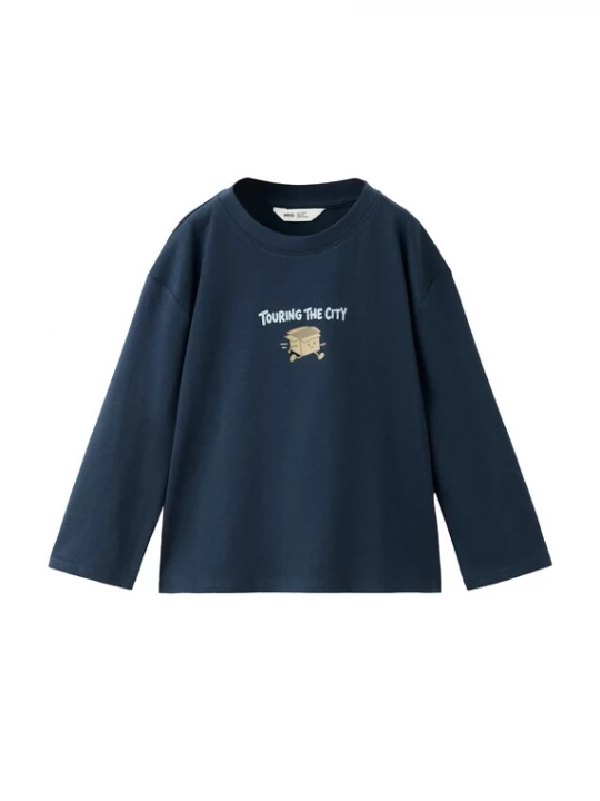 Foto van product MANGO KIDS Shirt 'EASTOWN' donkerblauw