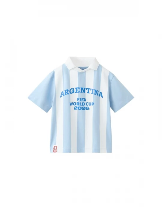 Foto van product MANGO KIDS Shirt 'FIFARB' royal blue / koningsblauw / lichtblauw / wit pomarańczowy