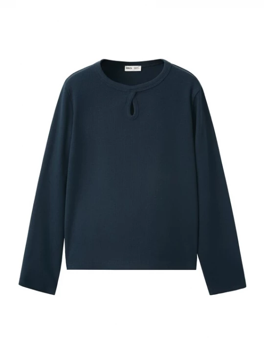Foto van product MANGO KIDS Shirt 'LAGRIMA' marine