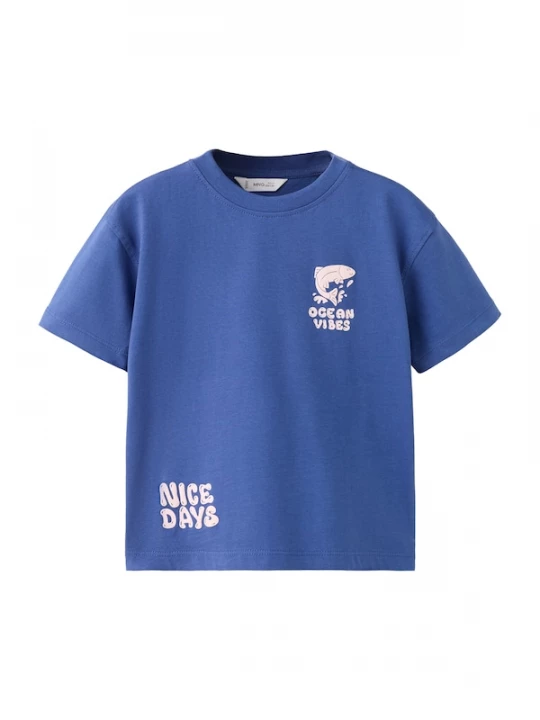 Foto van product MANGO KIDS Shirt 'M2NICE' blauw / rosé