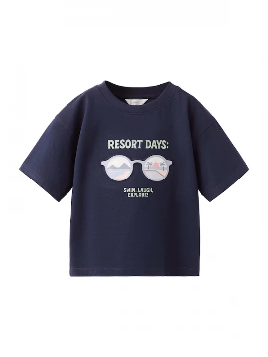 Foto van product MANGO KIDS Shirt 'MGLASS' navy / smoky blue / mintgroen / pastellila
