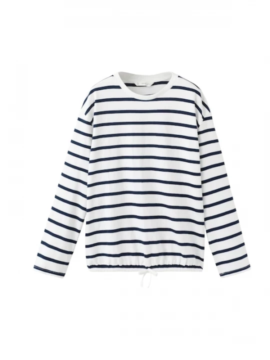 Foto van product MANGO KIDS Shirt navy / wit