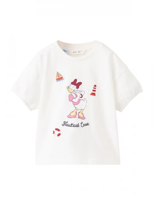 Foto van product MANGO KIDS Shirt 'PDLOVE' pasteelgeel / pastelroze / donkerrood / offwhite