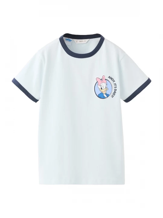 Foto van product MANGO KIDS Shirt 'PDSAIL' navy / pastelblauw / rosé / wit