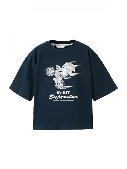 Foto van product MANGO KIDS Shirt 'SONMOTO' navy / wit